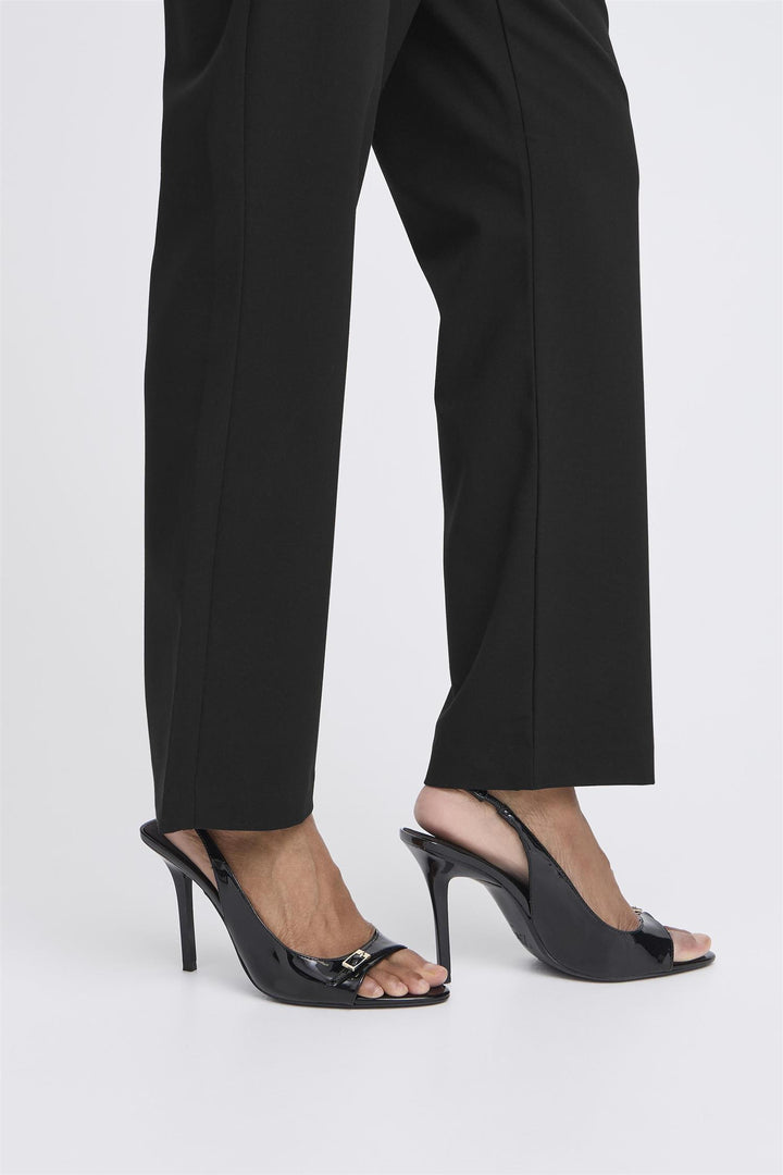 BYDANTA STRAIGTH PANTS - Black