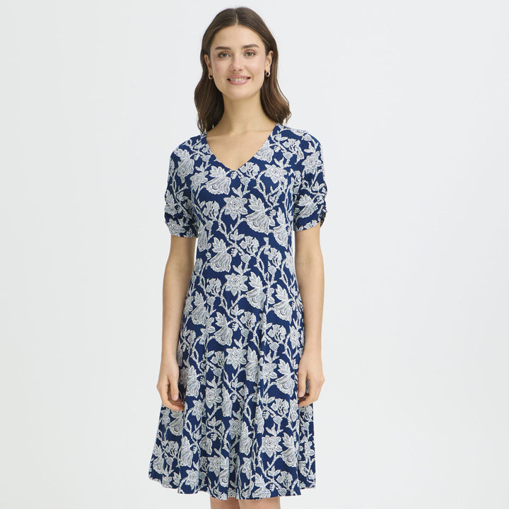 FRAMY Dress 2 - S. BLOOM NAVY