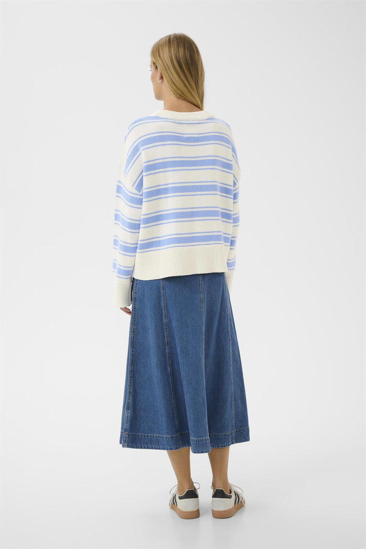 Serafine Pullover - Hydrangea Trio Stripe