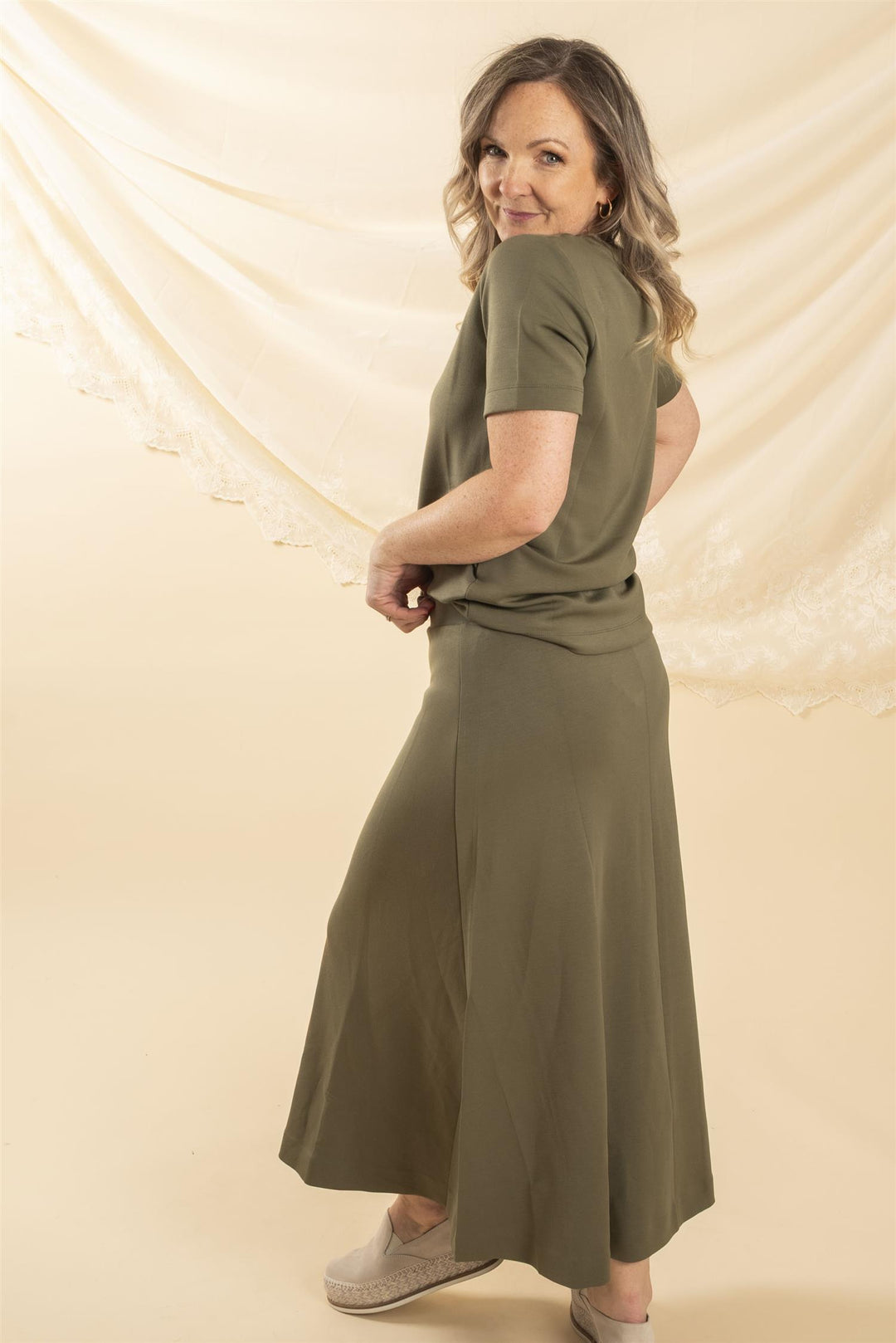 Pari Vincent Skirt - Dusty Olive