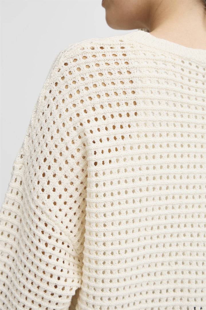 PZRAELYN Oversized Pullover - Antique White
