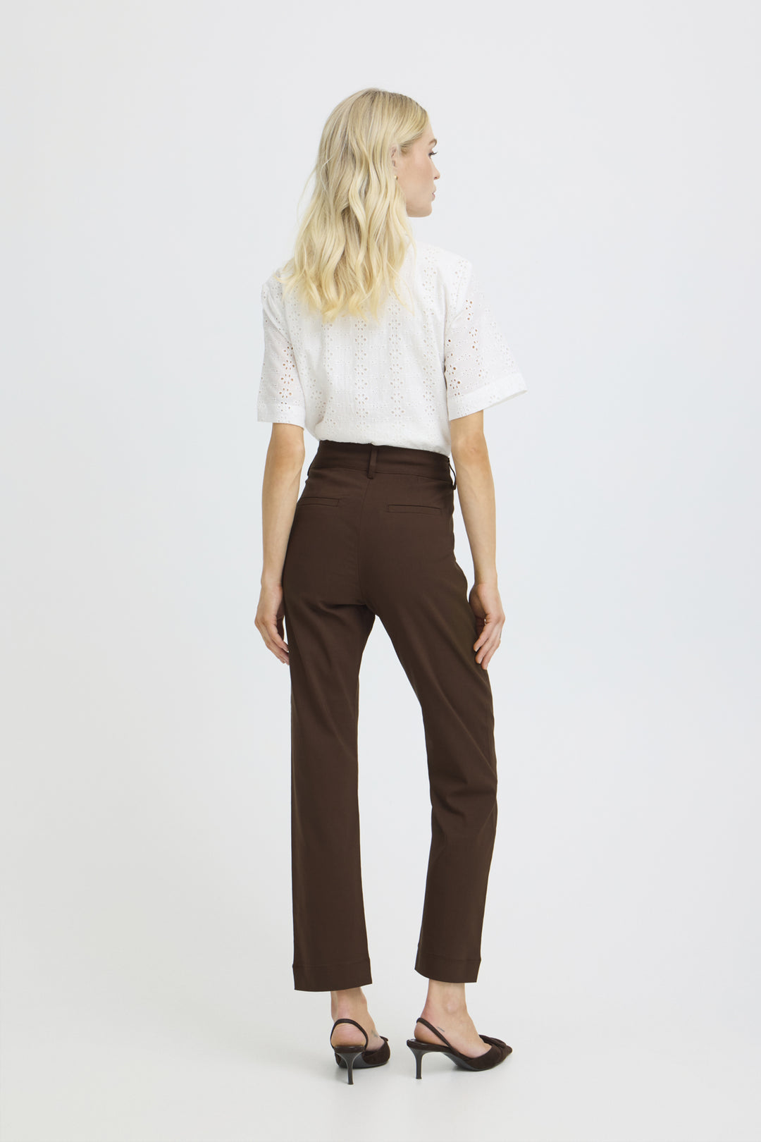BYDIXI STRAIGHT PANTS - Chicory Coffee