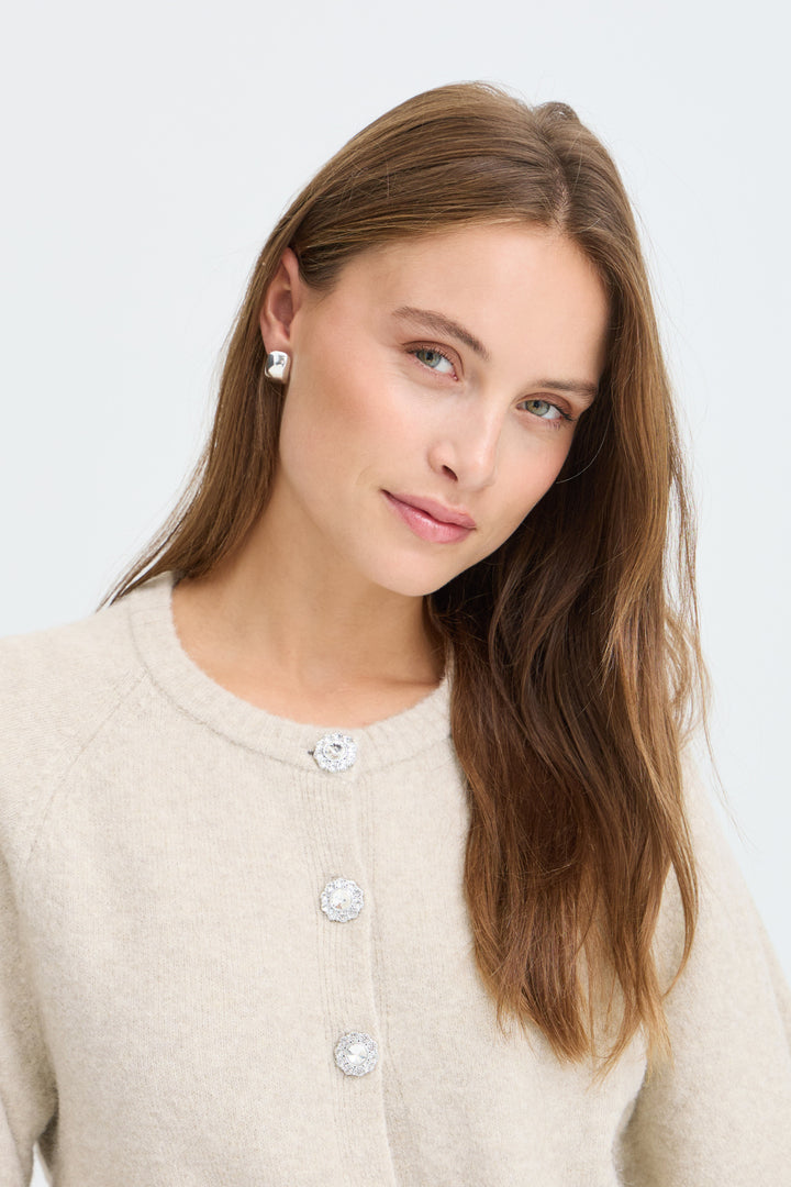 BYOMEA CARDIGAN 2 - Oatmeal Melange