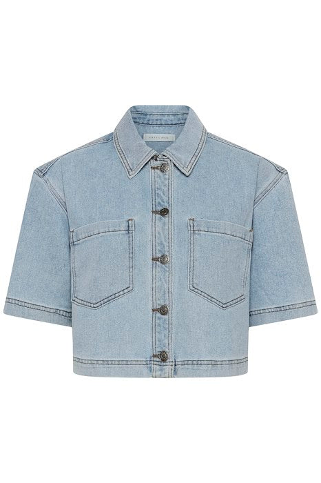 KAminna Denim Shirt - Light Blue Washed Denim