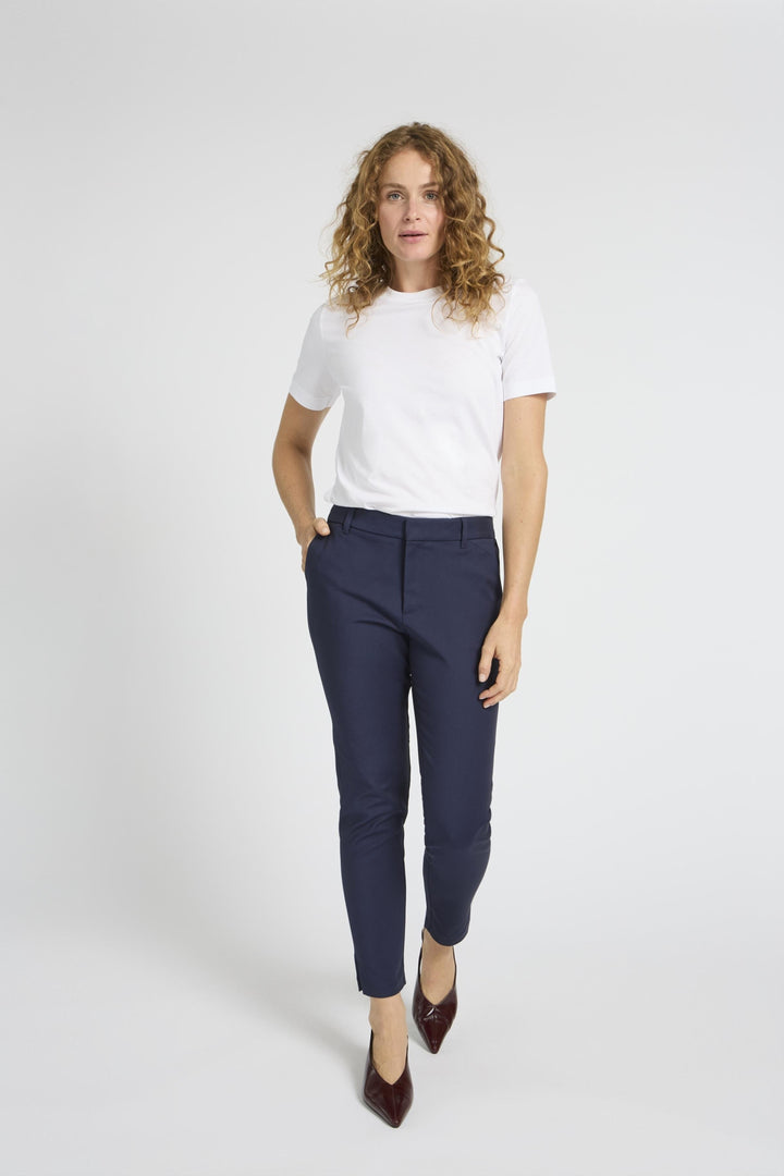 PZBINDY HighWaist Pant Ankl. Skinny Leg - Dark Sapphire