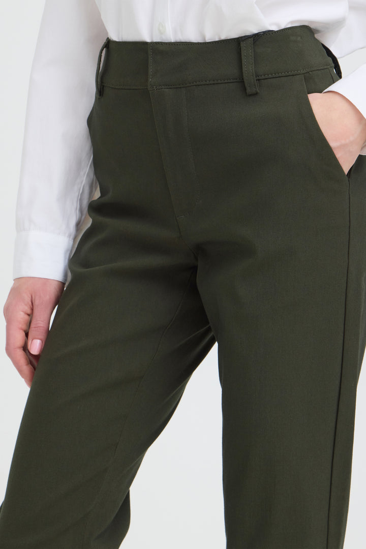 BYDIXI STRAIGHT PANTS - Rosin