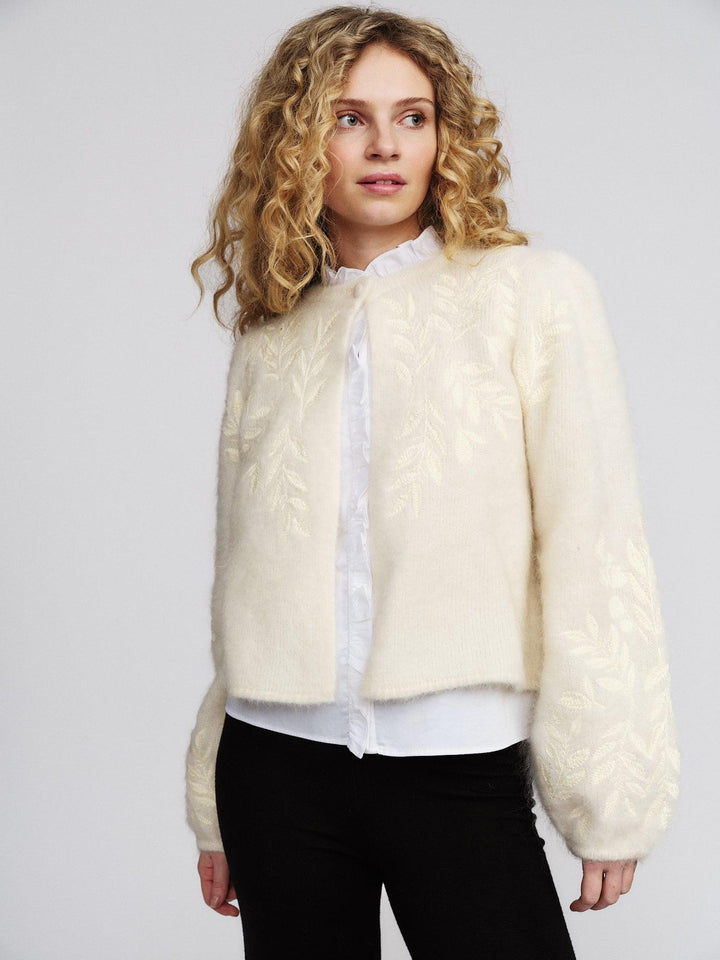 Amie Chunky Cardigan - Bright White
