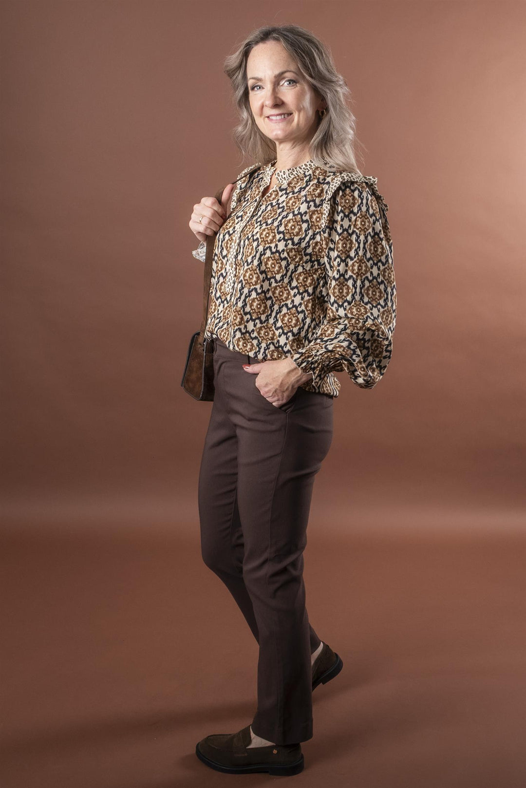 ALORA BLOUSE - Pumice Stone
