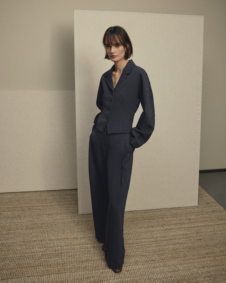 Lauretta HighWaist Pants - Indigo Ink.