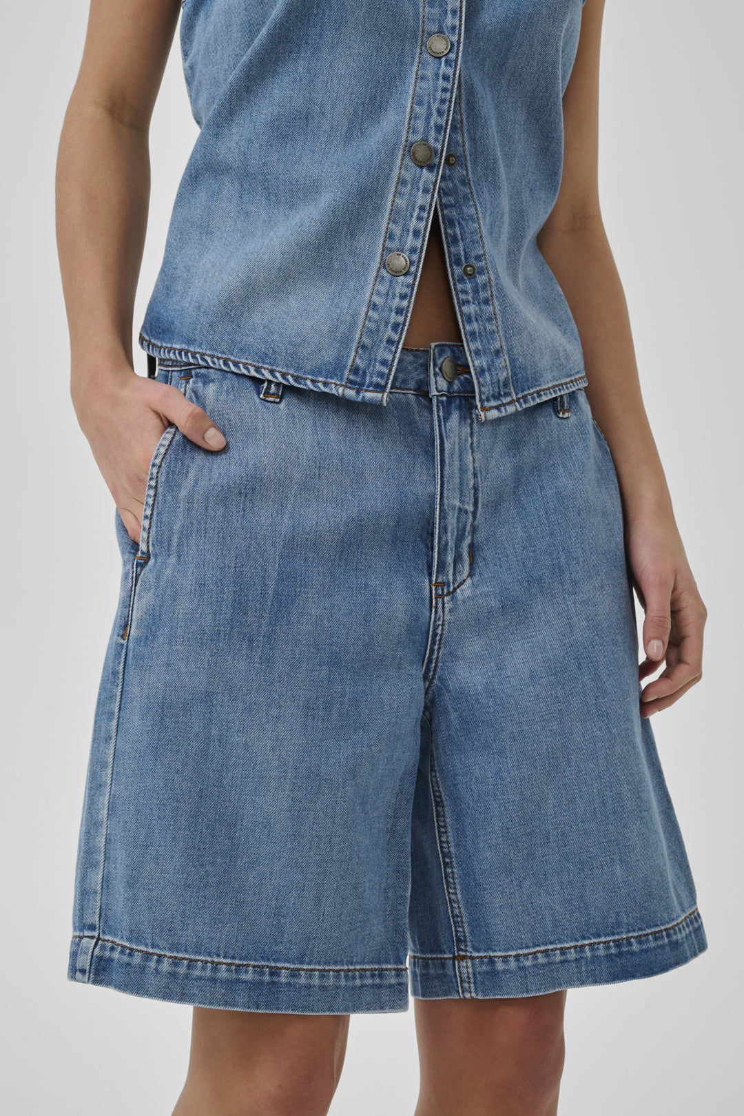 Kamma 171 Shorts - Medium Clear Blue Wash