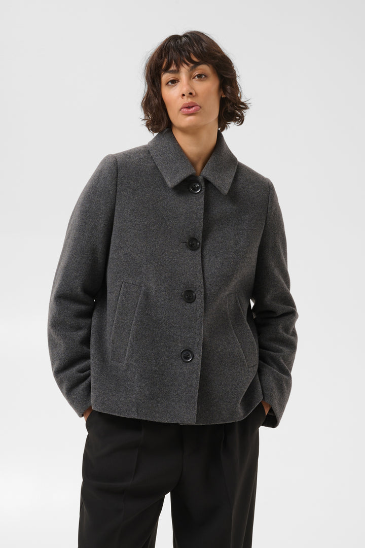 Lamilla Outerwear - Medium Grey Melange