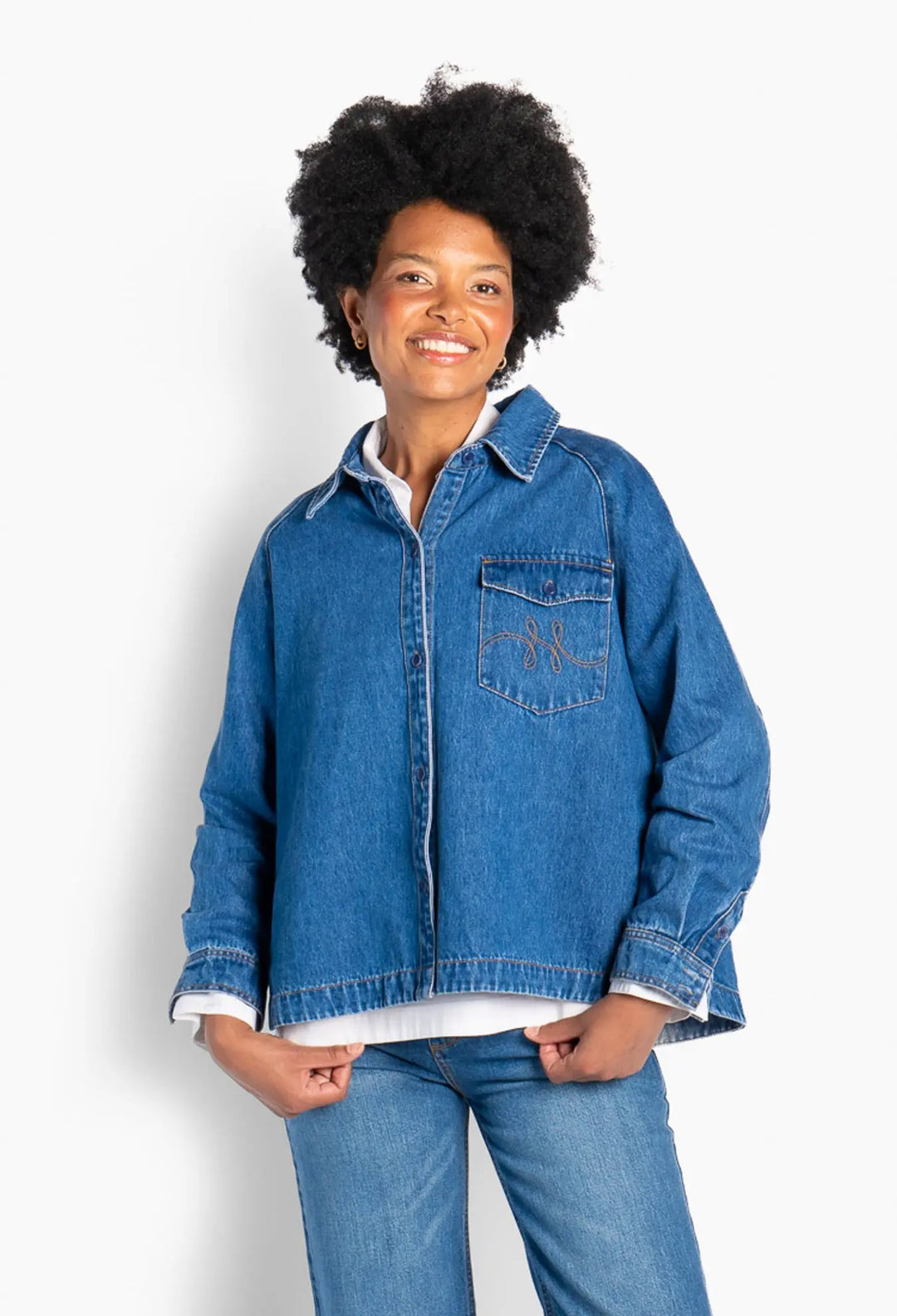 Kylie Blue Shirt - Med. Blue Denim