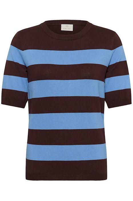 KAlizza Striped Knit - Fudge/Provance Wide Stripe