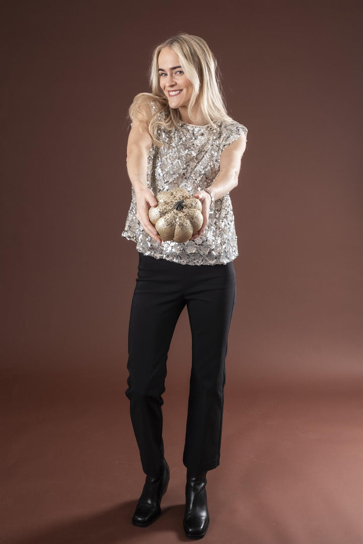 Holly Tee Partytopp - Silver