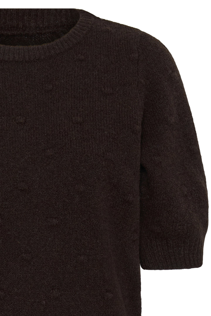 PZDAGMAR Short Sleeve Knit - Espresso Melange