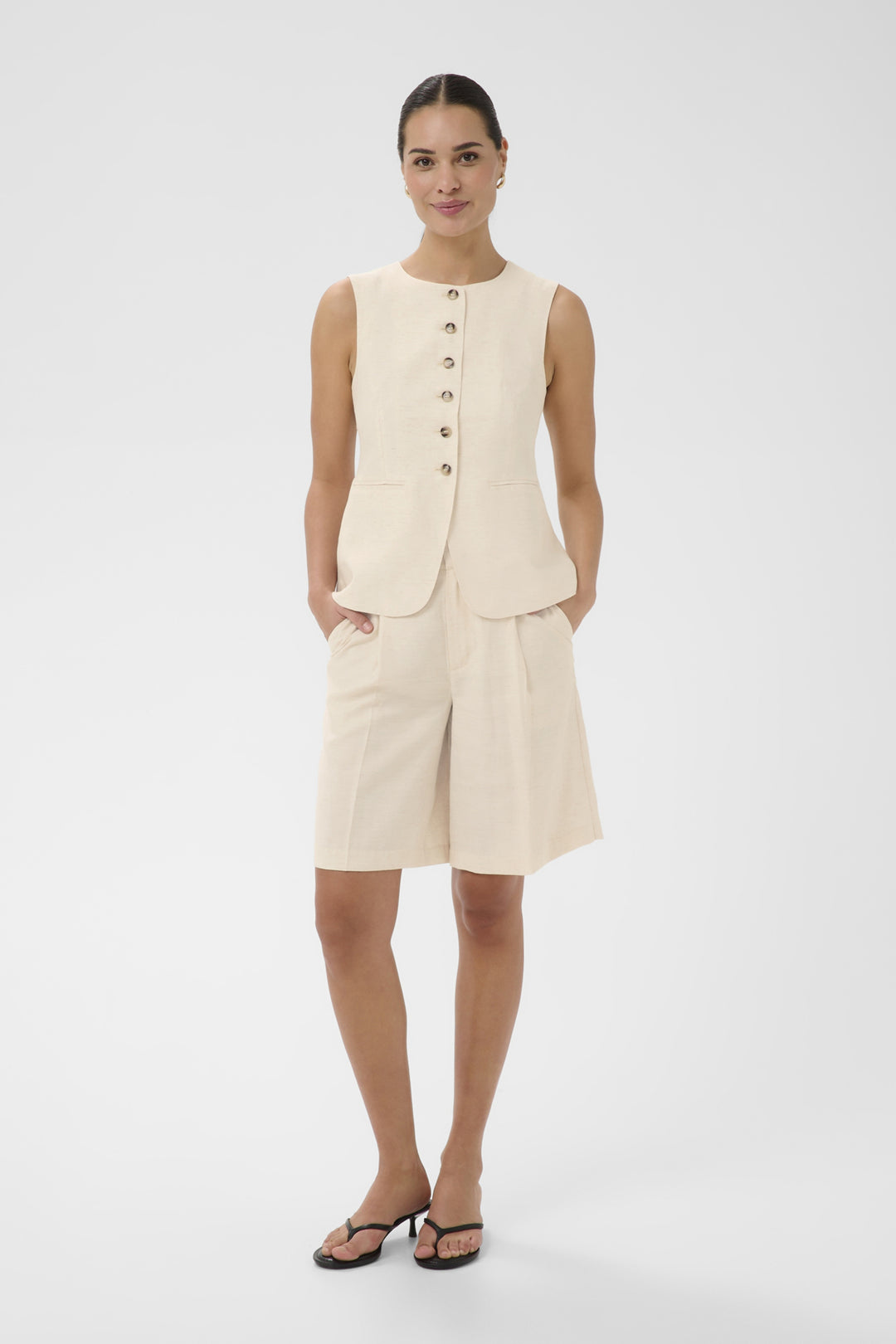 KAannetta Shorts - Feather Gray Melange