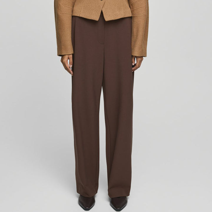 Macy Michelle HighWaist Wide Pant Long - Hot Fudge