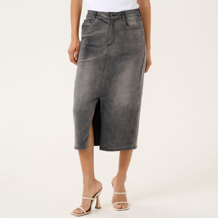 KAsinem Skirt - Medium Grey Denim