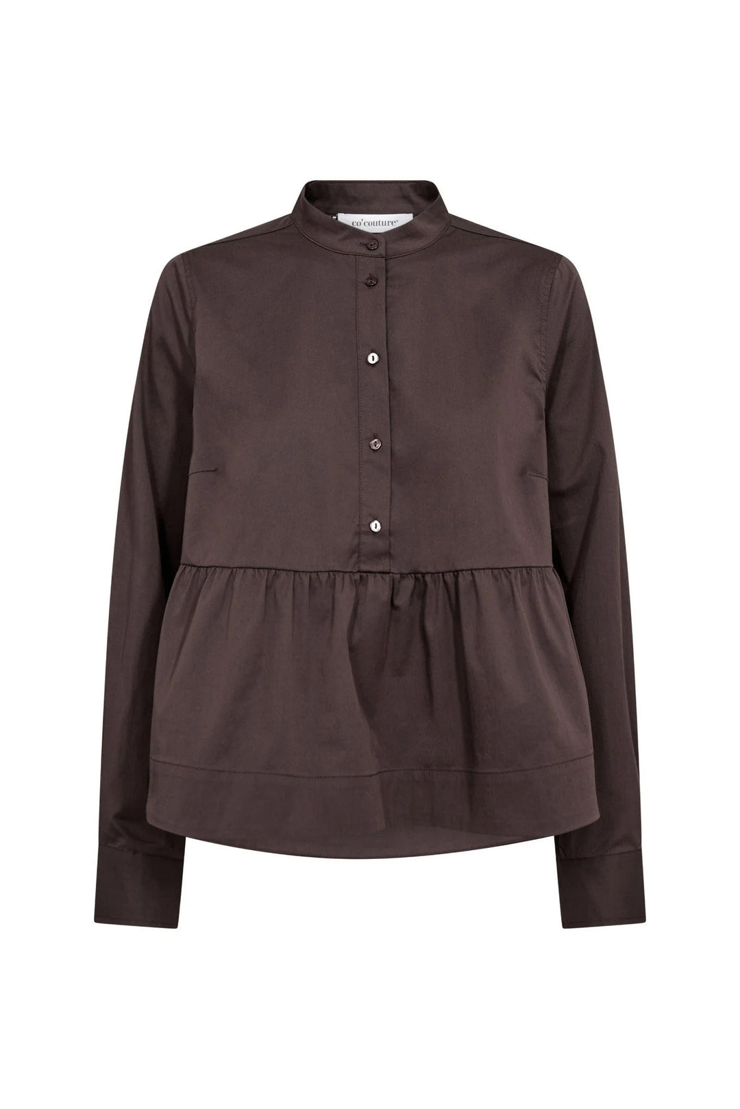 Poppy Flare Blouse - Dark Brown