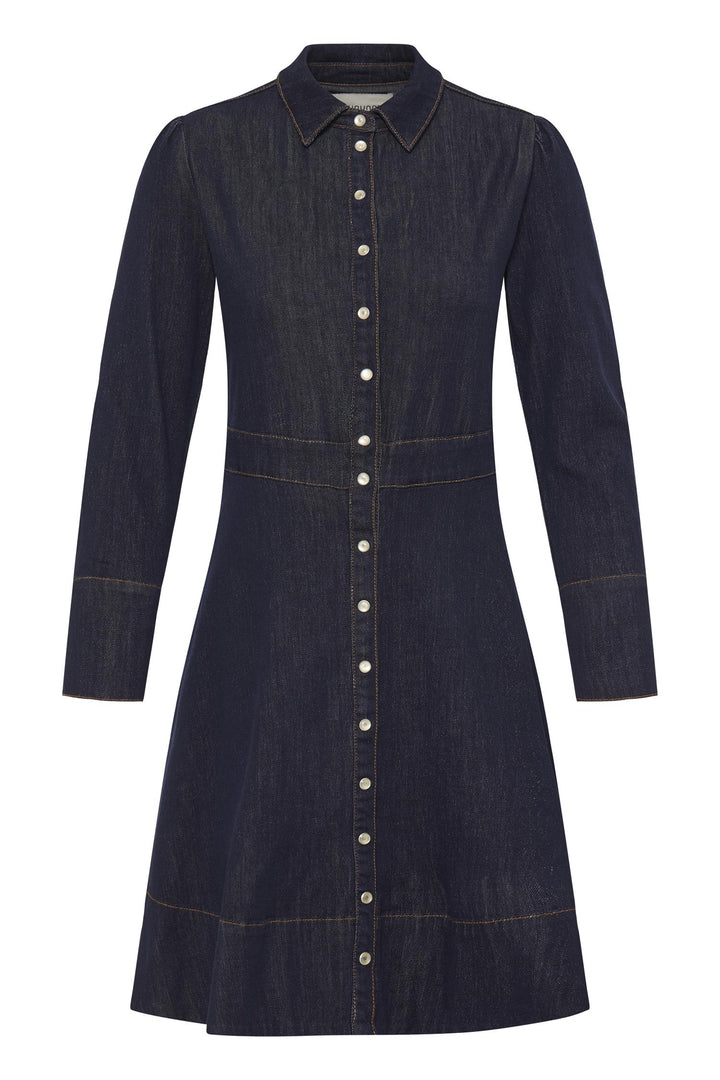 BYKANEA SHIRT DRESS - Dark blue denim