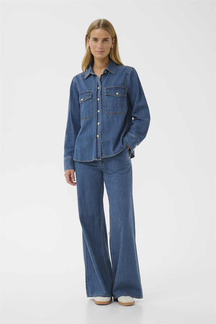 Payas Shirt - Medium blue denim