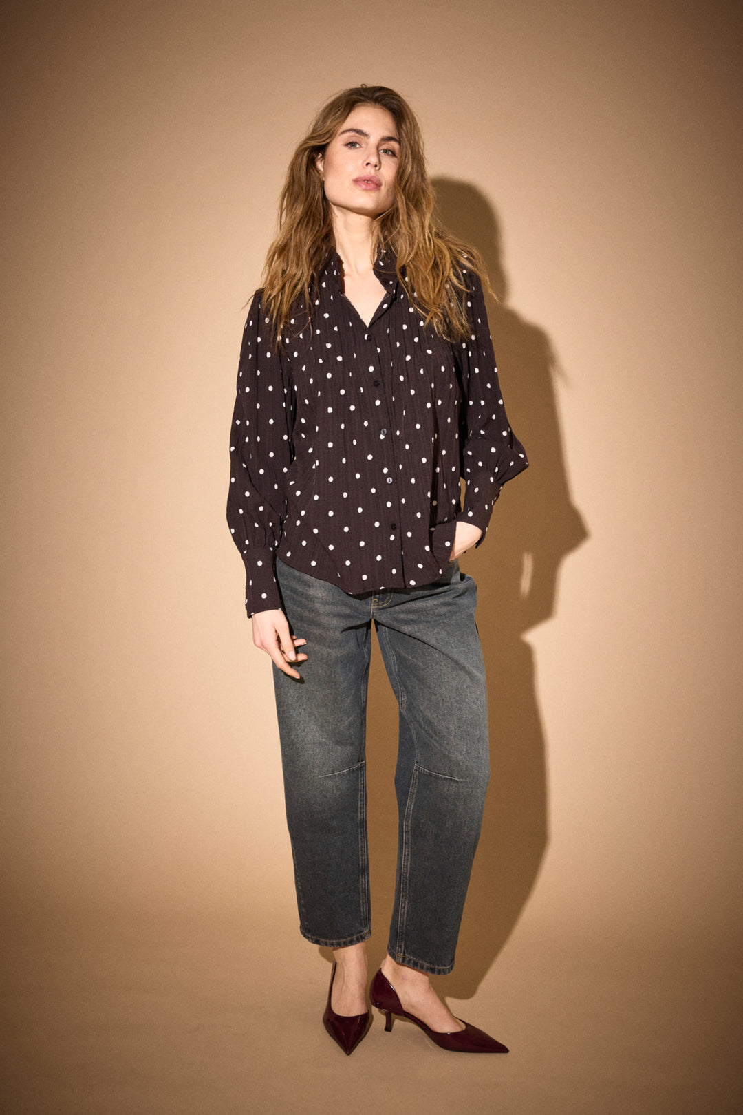PZEVITA SHIRT - Espresso