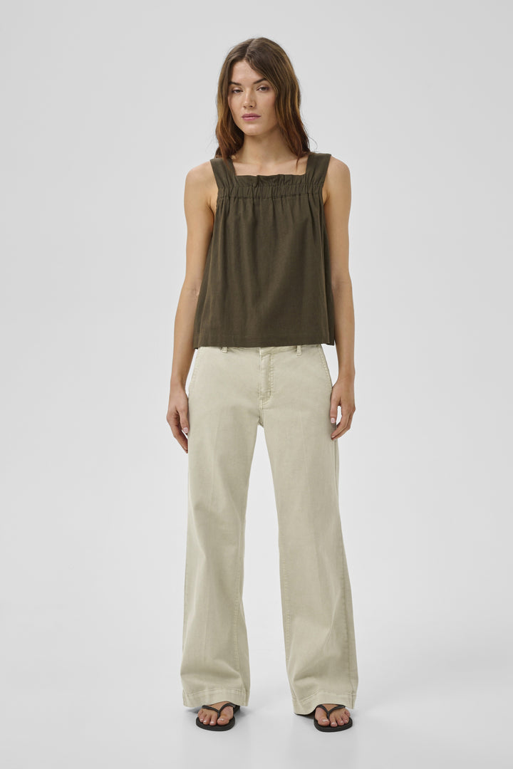 Lara 149 Pant Wide - Overcast