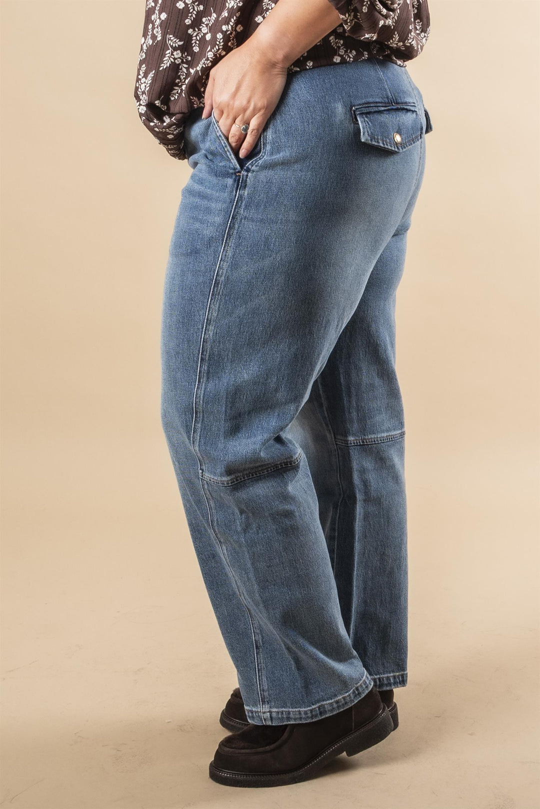 Aymen Chino Denim Jeans - Dark Blue
