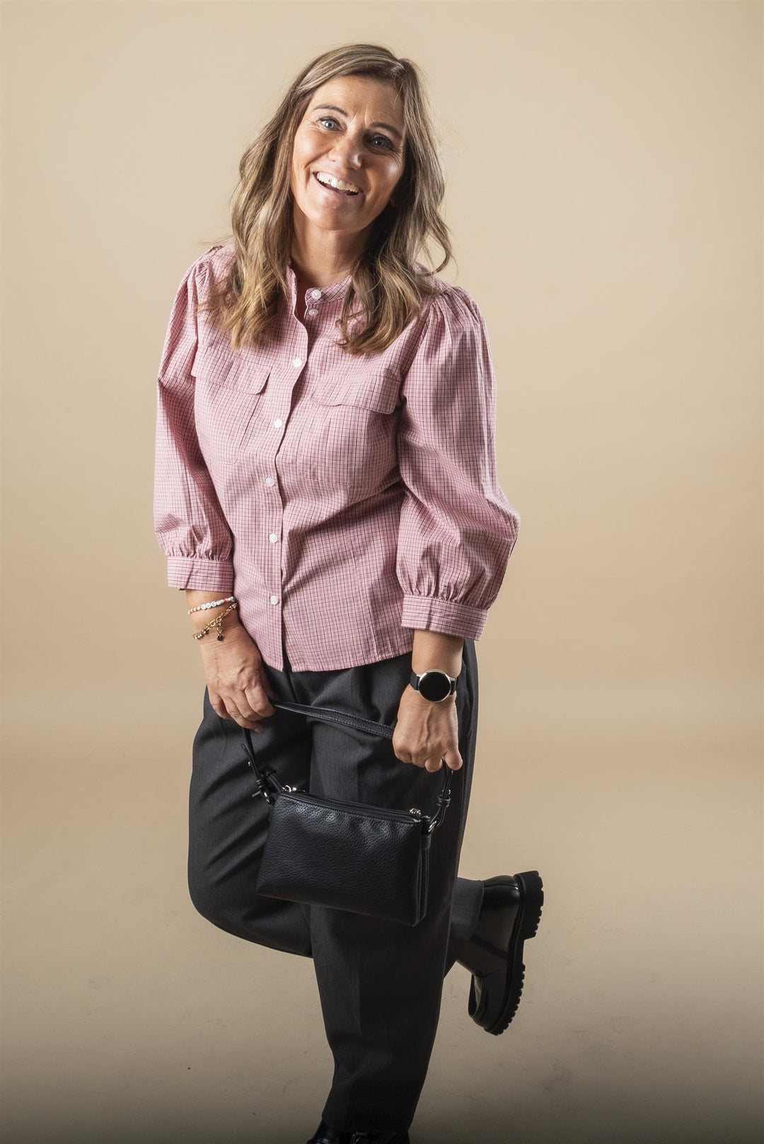 Chinette Shirt - Brandied Apricot Check