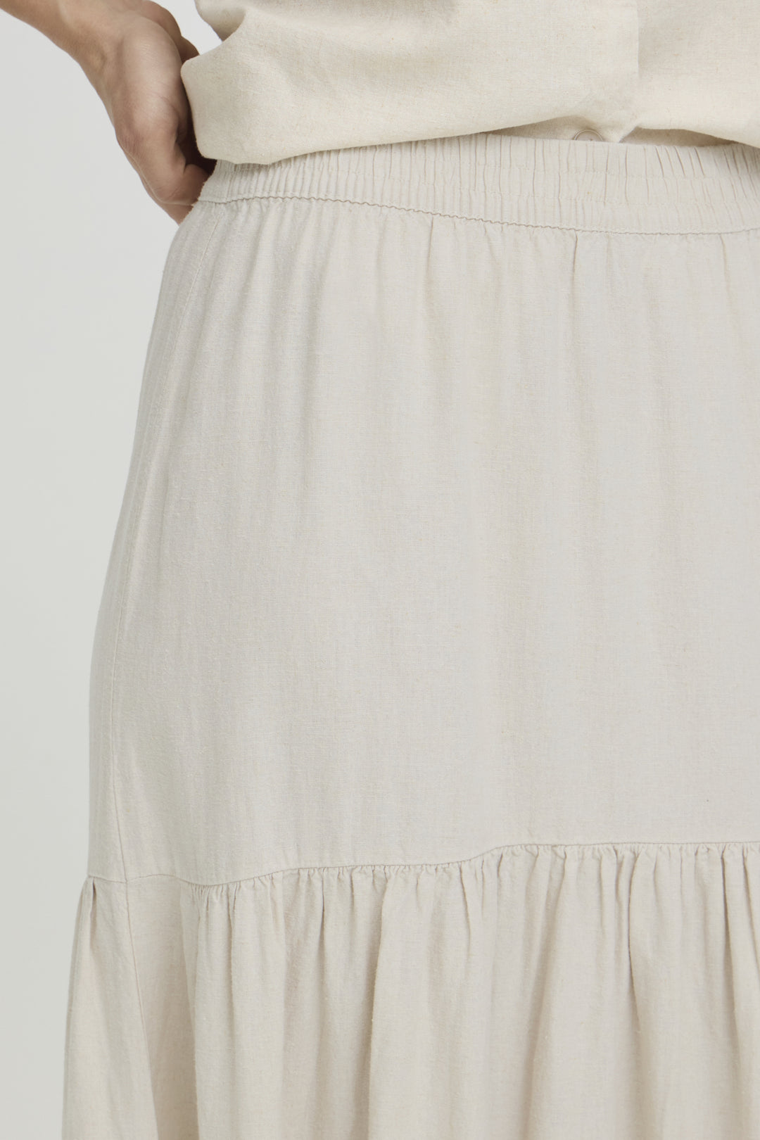 BYFALAKKA BOHO SKIRT - Rainy Day Melange