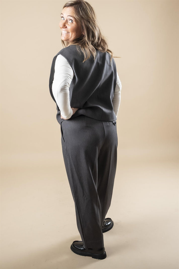 Amy Crop Pant - Grey melange