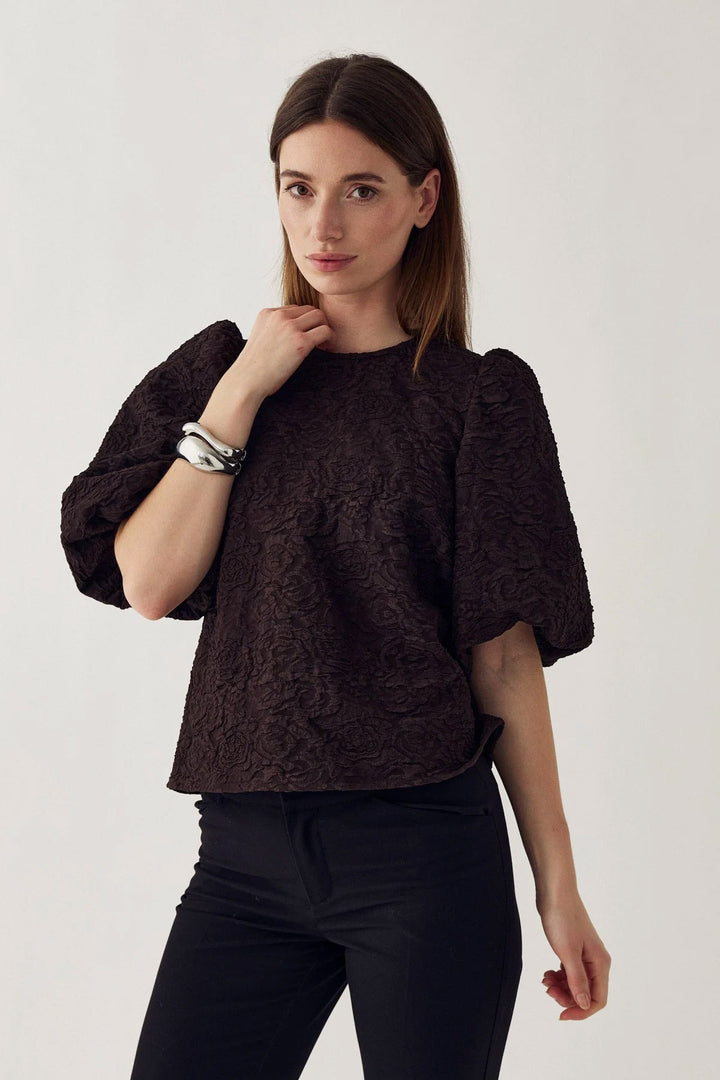 Shelly Blouse - Chocolate
