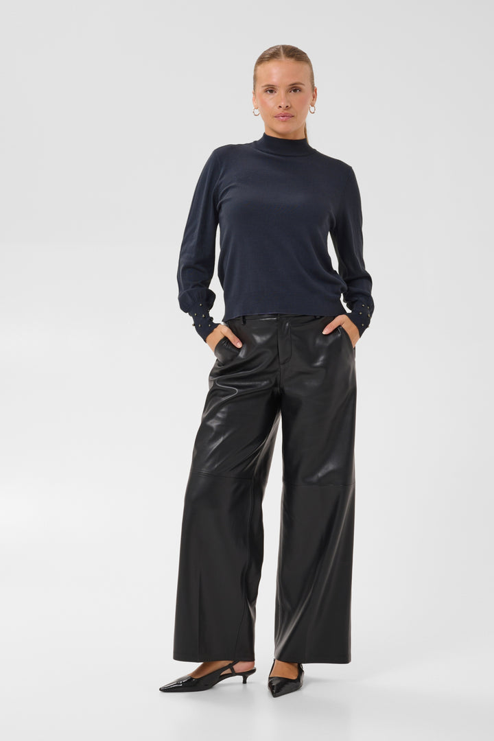 KAlizza Beaded Cuff Pullover - Graphite