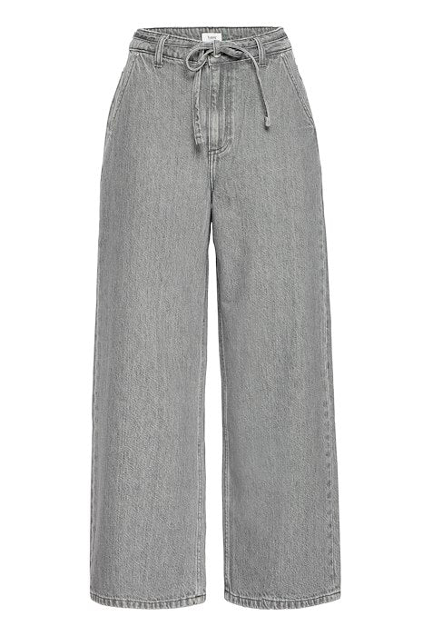 BYKIMU BELT JEANS 2 - Mid Grey Denim