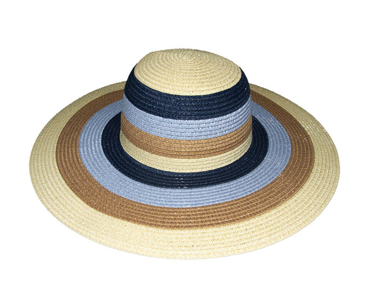 Hatt "Summer" m/rund brem - Flerfarget