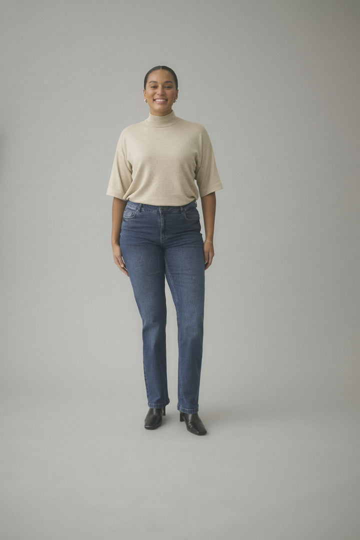 KAmaris Reg Fit Jeans - Medium blue denim