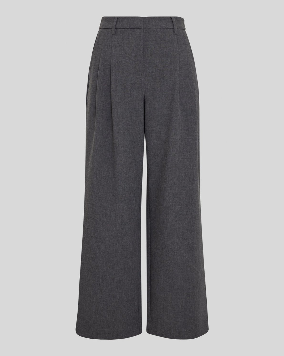 Henrike HighWaist Pants - Dark Grey Melange