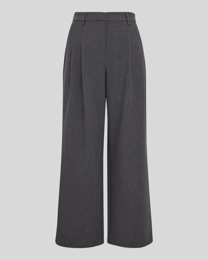 Henrike HighWaist Pants - Dark Grey Melange