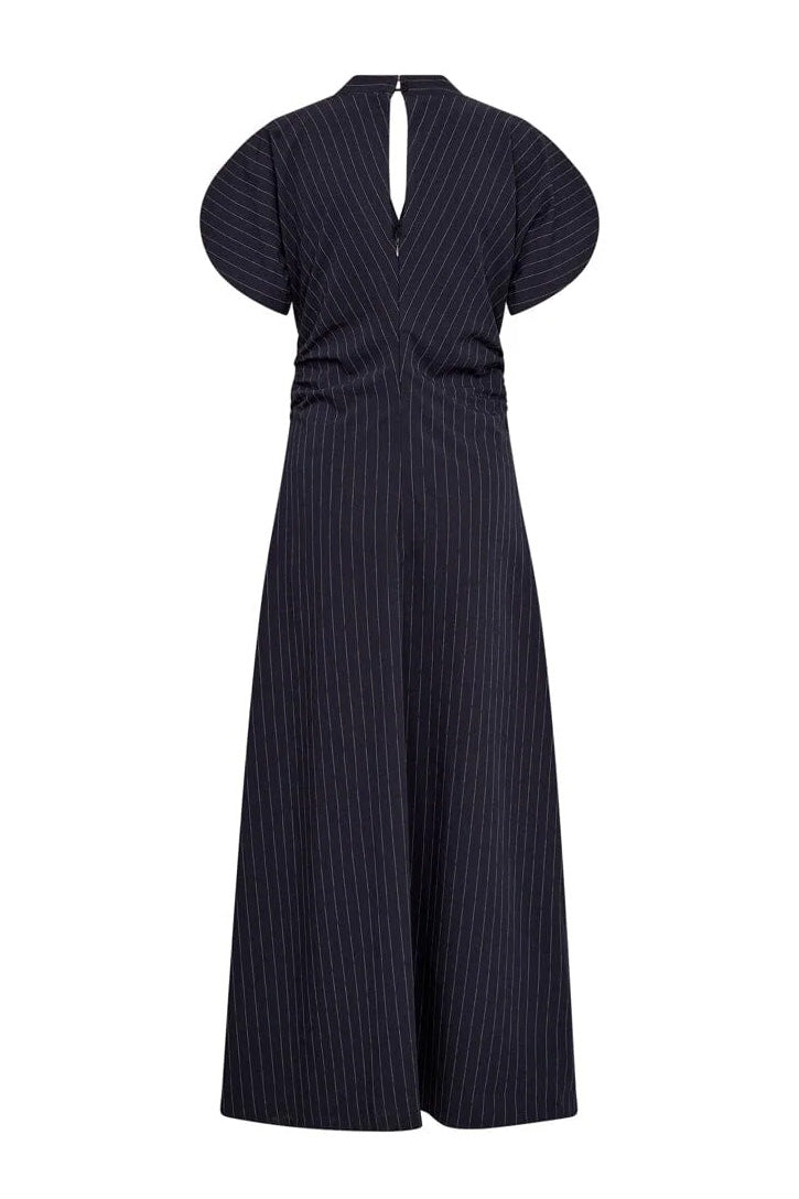 LicaCC Pin Gathering Dress - Navy