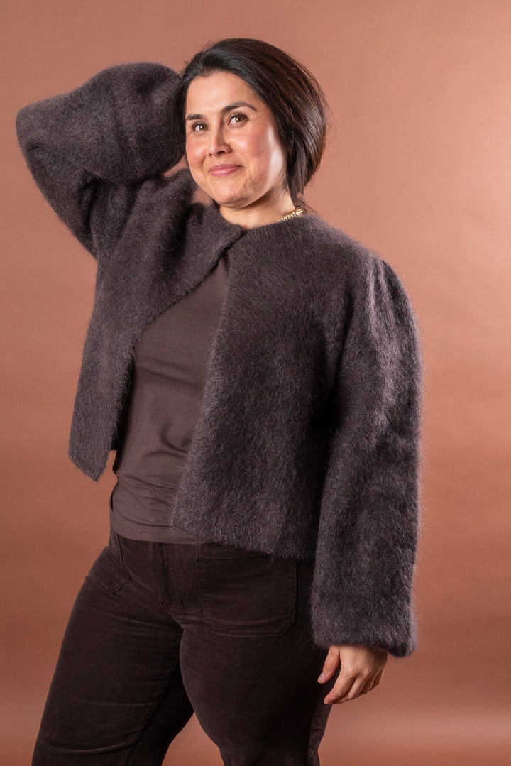 Amelia Chunky Cardigan - Brown