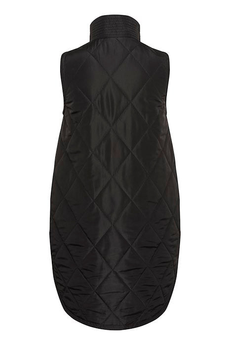 KCmalena Qouilted Waist Coat - Black deep