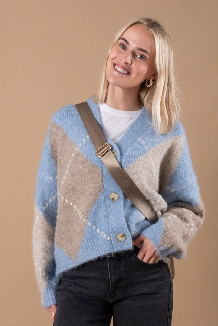 Laiana Knit Cardigan - Sky Blue Mix