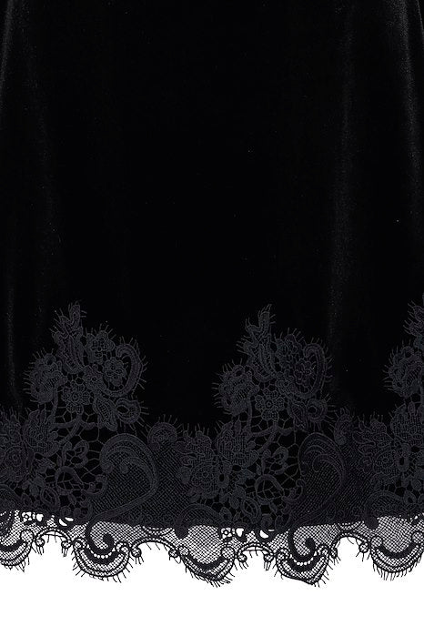 BYPERLINA LACE HEM DRESS - Meteorite