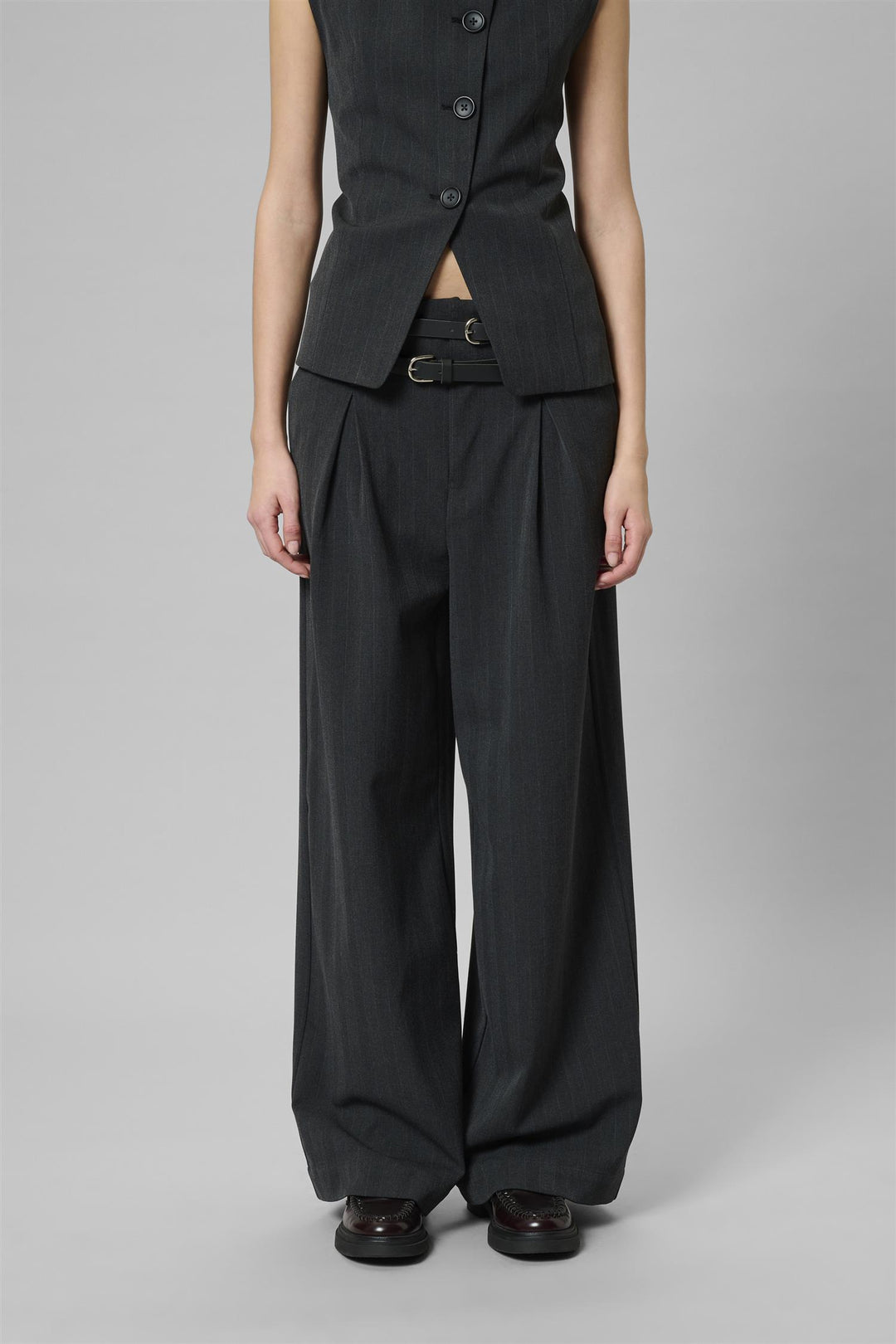 Luna High Wide Pant - Asphalt