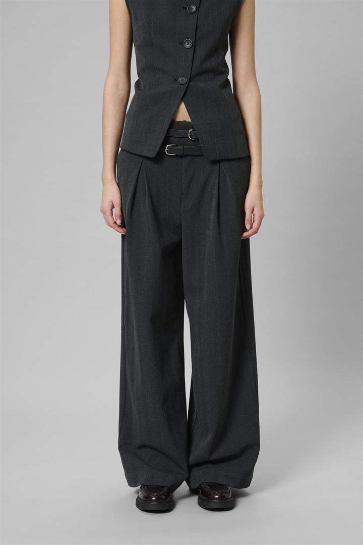 Luna High Wide Pant - Asphalt