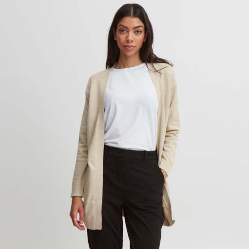 BYNONINA CARDIGAN - Cement Melange