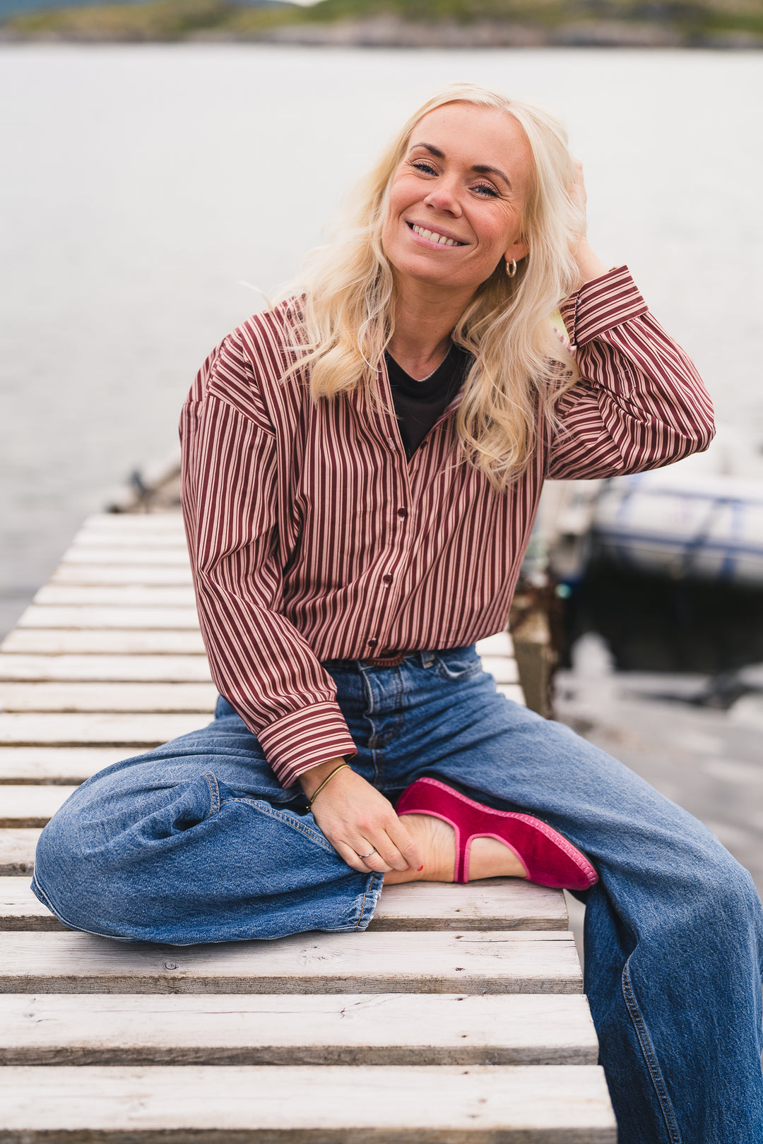 Ida Maja Shirt - Rose/choco