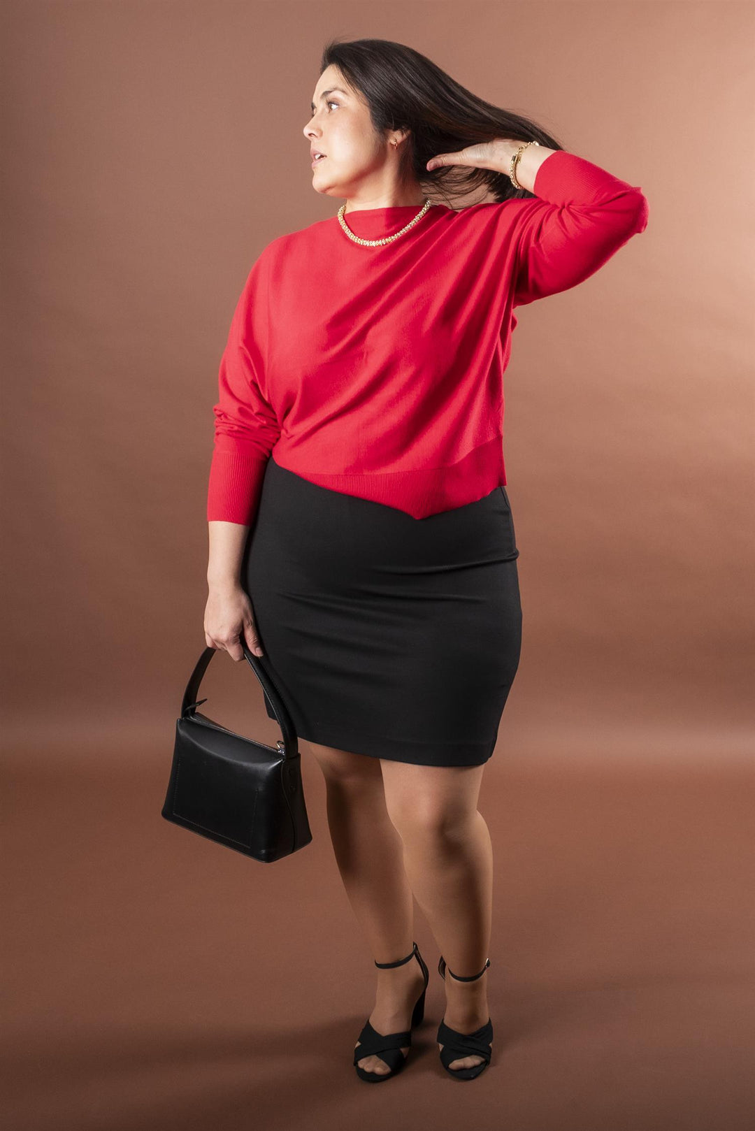 KClizzy Batwing Pullover - Crimson
