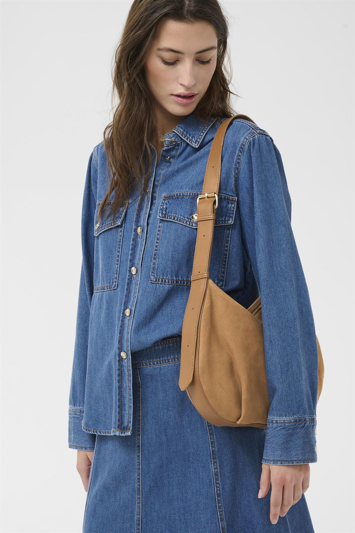 Nevena Leather Bag - Toasted Coconut