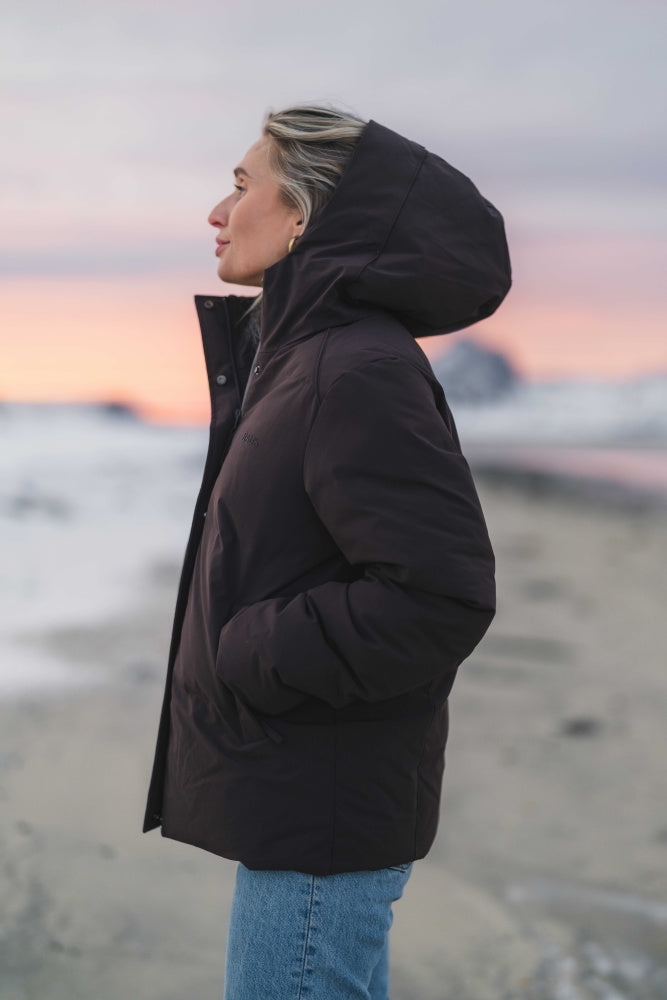 Dagny Down Jacket - Black coffee